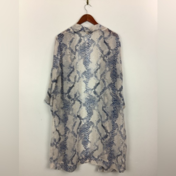 Karlie Snakeskin print cardigan one size chiffon - Picture 6 of 10